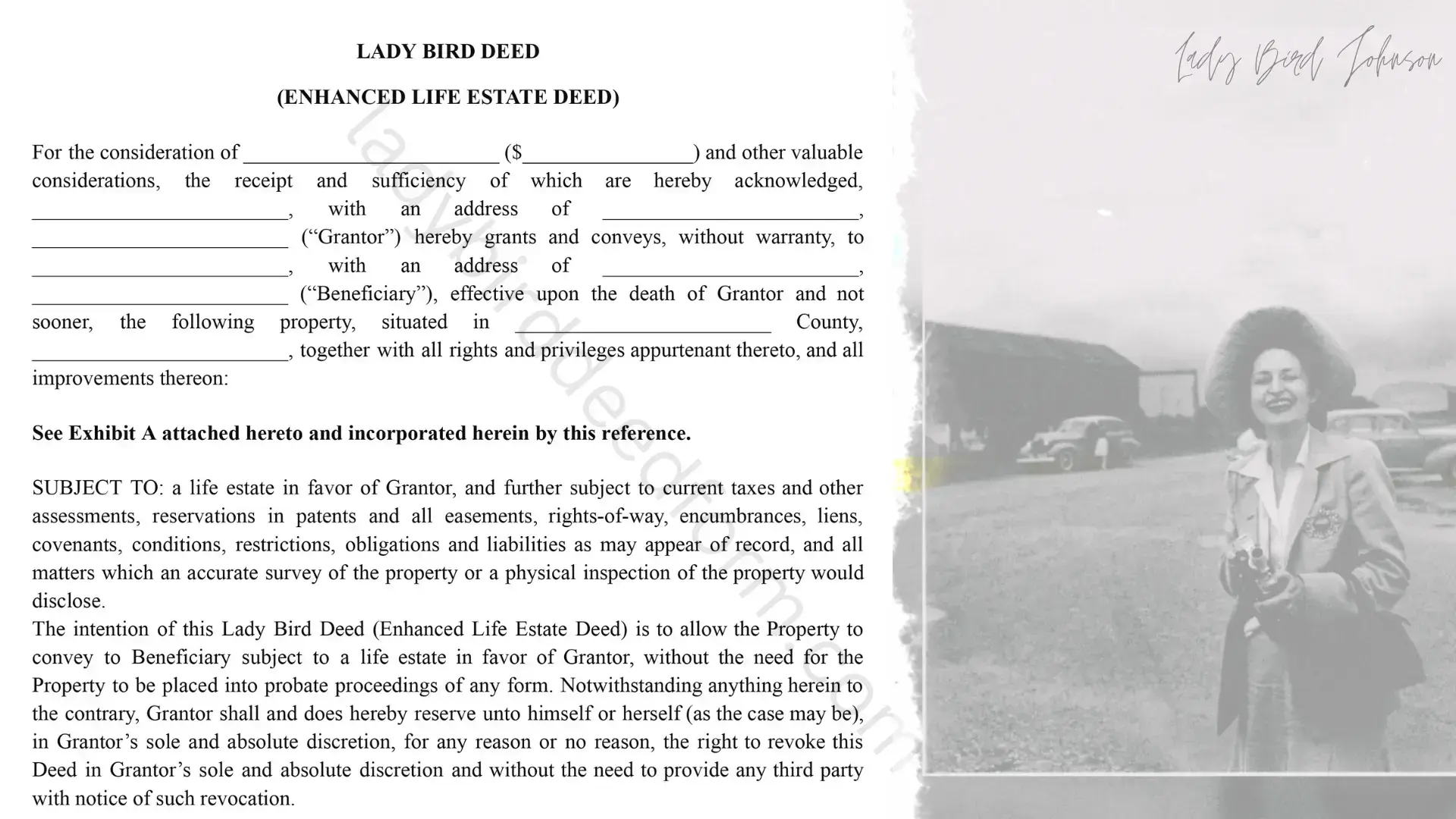Lady Bird Deed